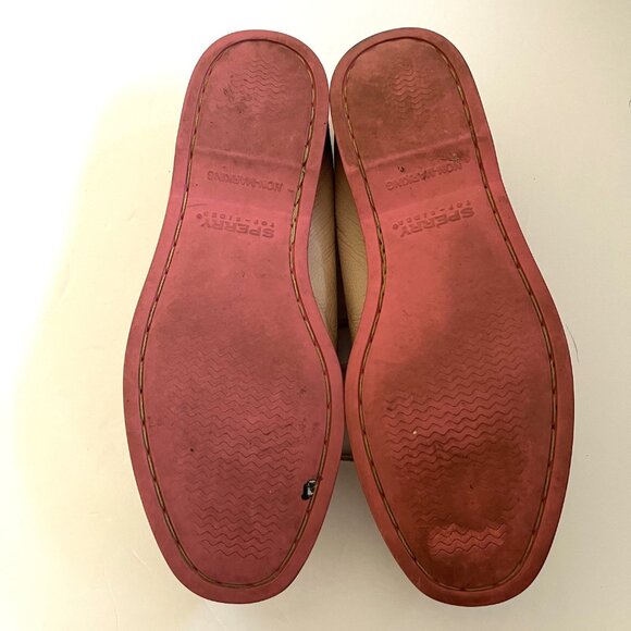 Women's Sperry Top-Sider Pink And Beige Boat Shoes Loafers Size 8.5M - Picture 7 of 8